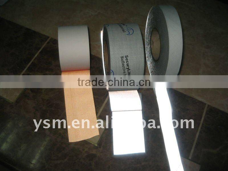Newest design high quality 100% polyester fire retardant reflective tape