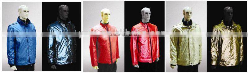 New design fashion low price black reflective fabric