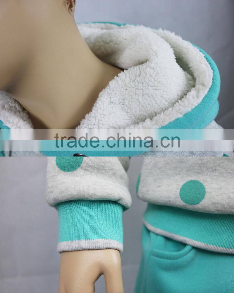 New Style plain children hoodies +pants for Girls