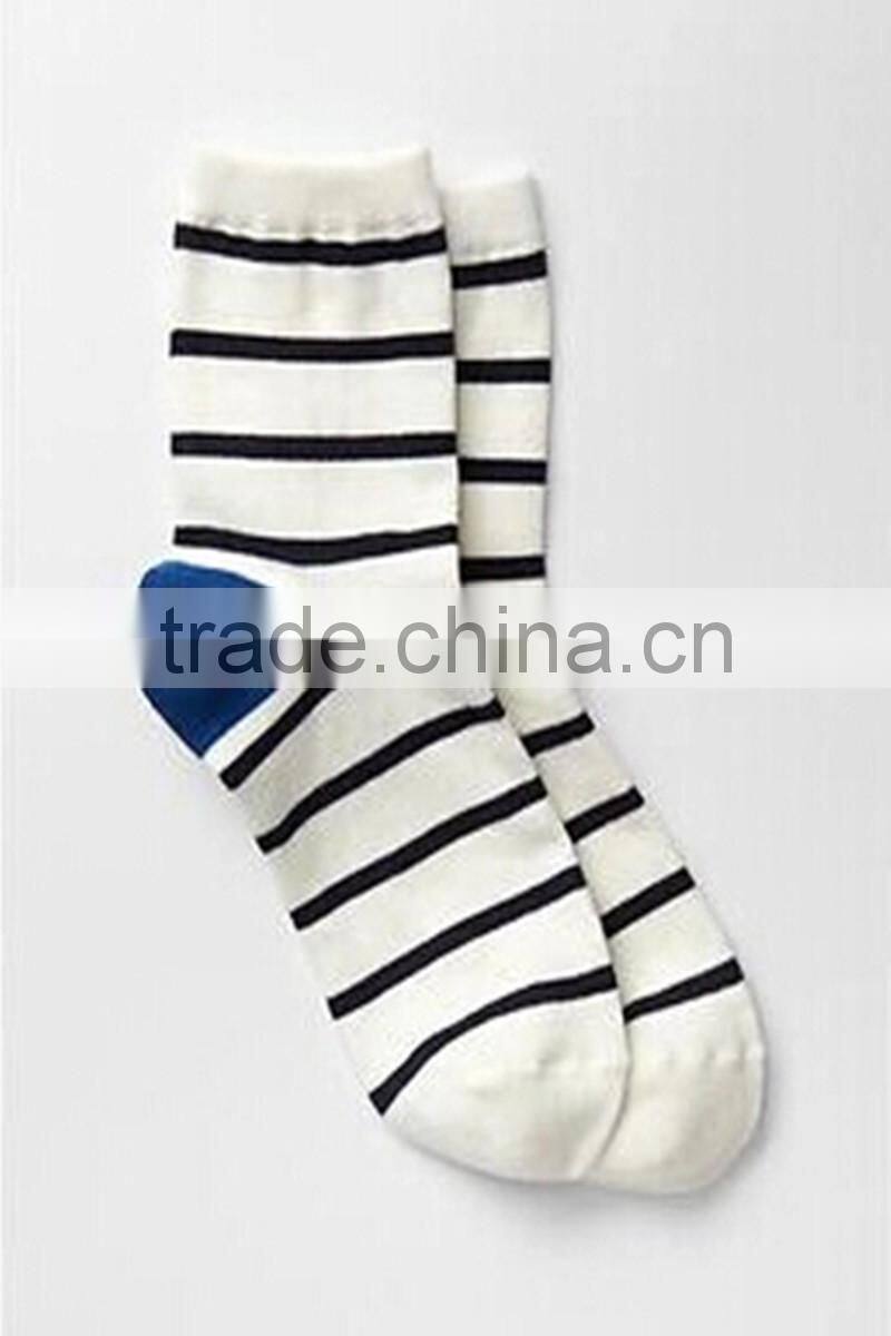 Personality striped cotton female socks