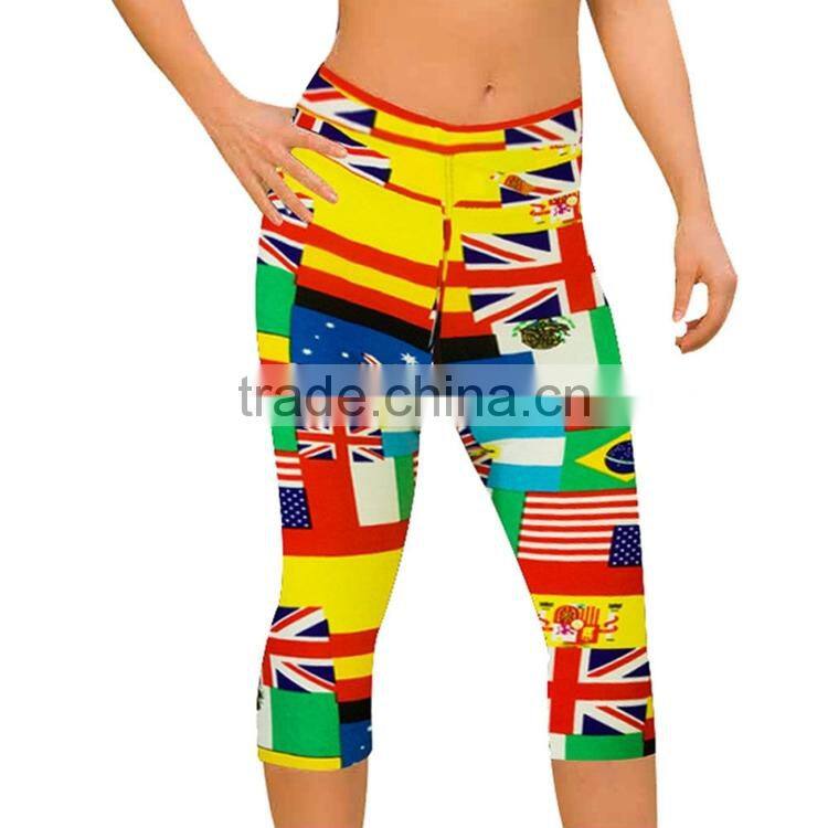 Factory custom women new design Yoga Pants and fitness capri Leggings