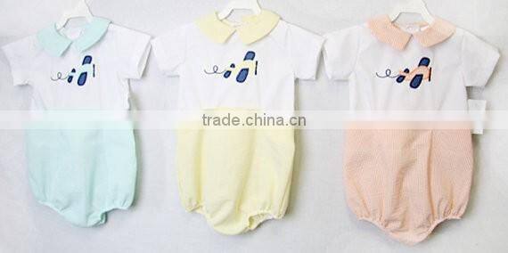 100% Cotton Woven Fabric NewBorn Boutique Baby Clothes Set Made In China