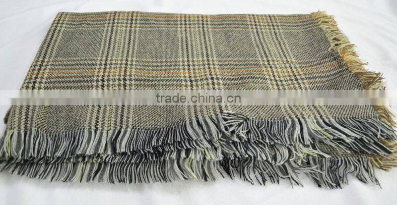2017 the large latest lady soft knitted 100%viscose plaid shawl