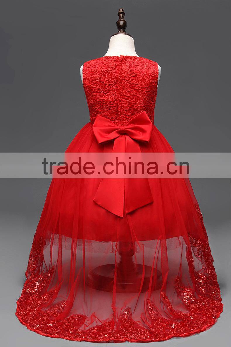 Customize frock design for baby girl 2017 Summer & Autumn kids baby girl dress colorful puffy flower dress children clothes