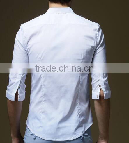 2014 hot styles Slim fit v-neck men's shirt