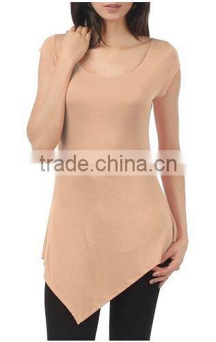 New Design Stretch Fabric Simple Cotton Mini Skirt Basic Plain Skirt