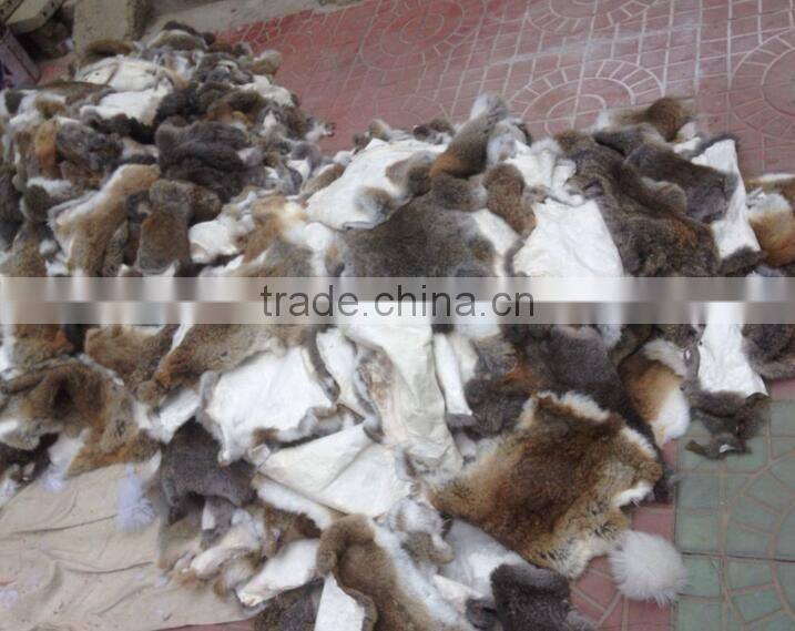 Dyed colour fur manufacturers selling customized dyeing rex rabbit fur skin