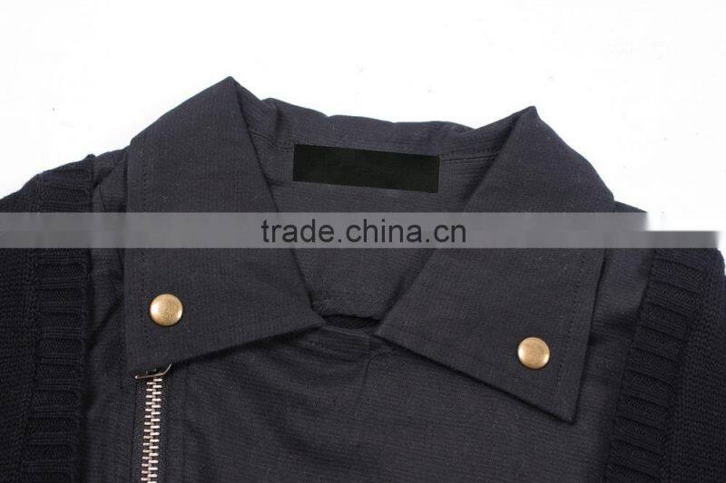 Men's Long Sleeve Side Zipper Sweater Without Hood