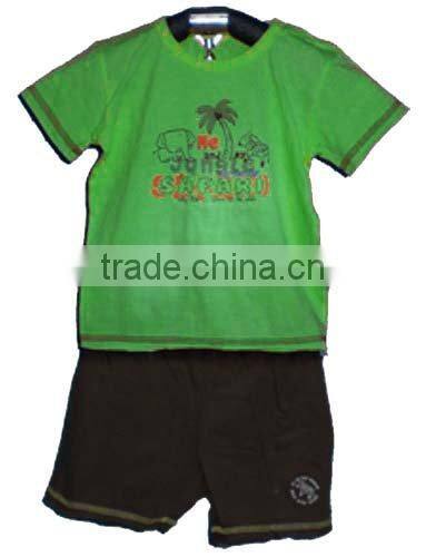 Hot sell tuxedo beautiful cotton set for boys