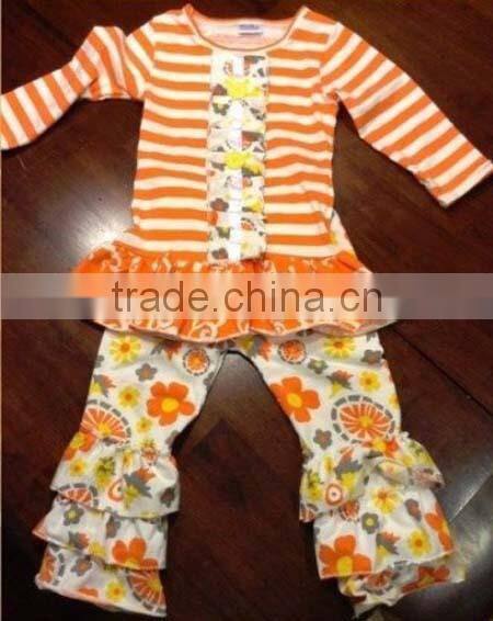 Factory wholesale baby girls chevron printed with chiffon ruffle skirt chevron baby skirt,hot pink pettiskirt