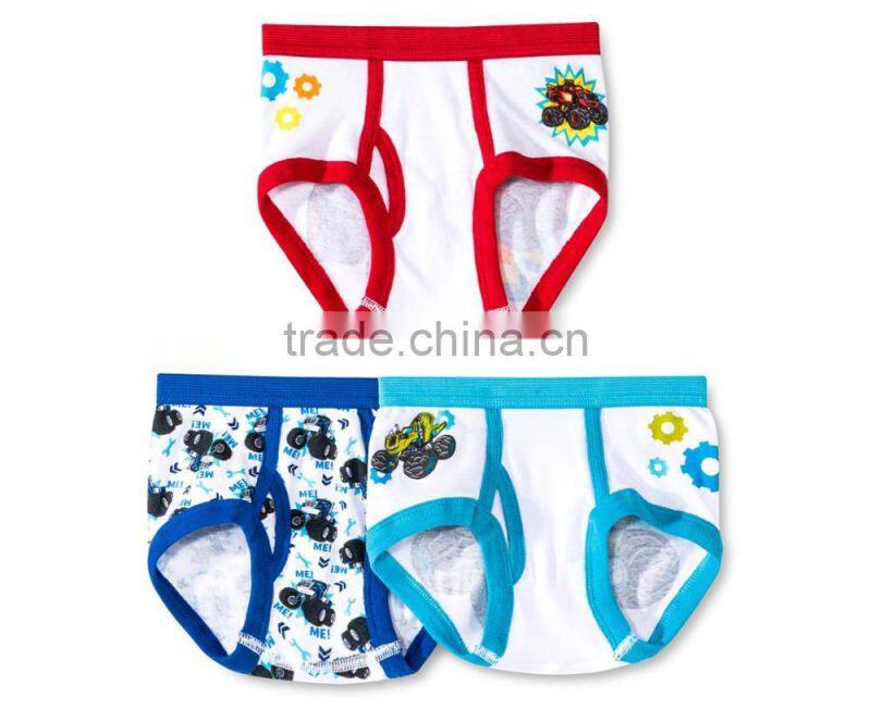 2017 wholesale OEM Children Underpants fashion Little Boys' 100% Cotton Briefs Cool Kids underwear Boxer Briefs