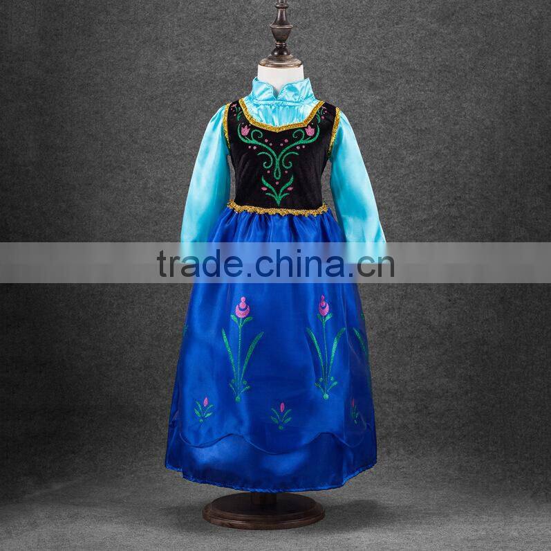 Hot Sale New Arrival Christmas Frozen Princess Dress For Girls