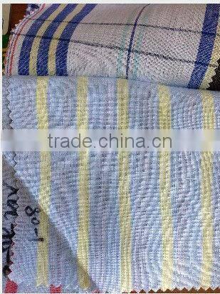 men's yarn dyed checked linen shirt