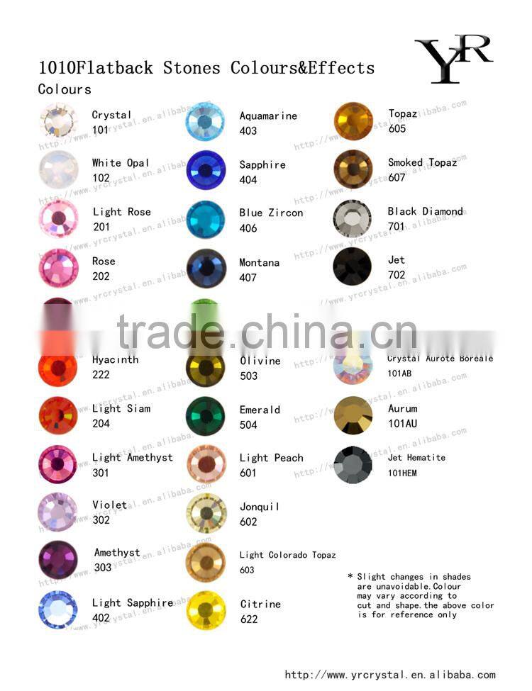 Round shape emerald color silver base crystal rhinestones flat back diamond