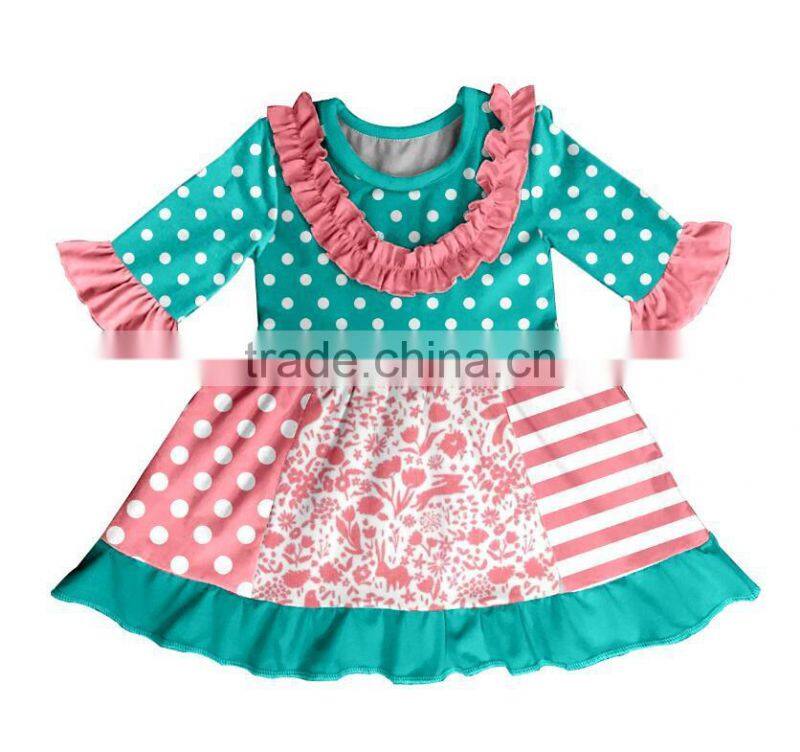 New design wholesale baby girl boutique matching clothing sets smocked baby girl dress