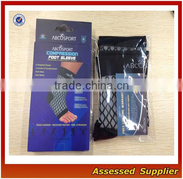 OEM Plantar Fasciitis Graduated Compression Foot Sleeve/Compression Ankle Sleeve---AMY15105