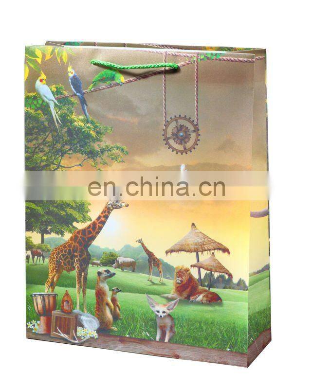 Customized animal design plastic shopping bag/candy bag