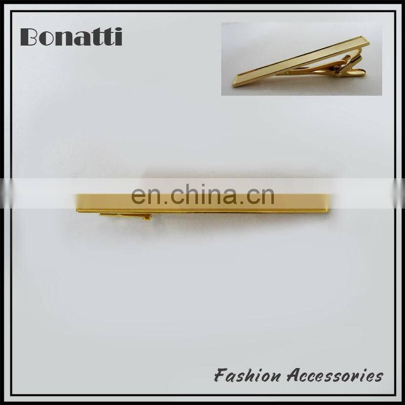 classic blank golden tie clip