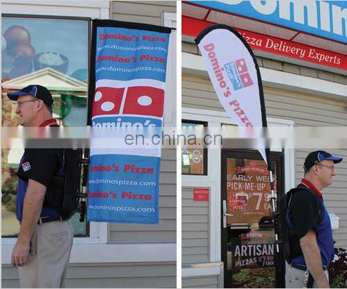 Custom brand logo advertising Tear Drop Flag printing made sign flags