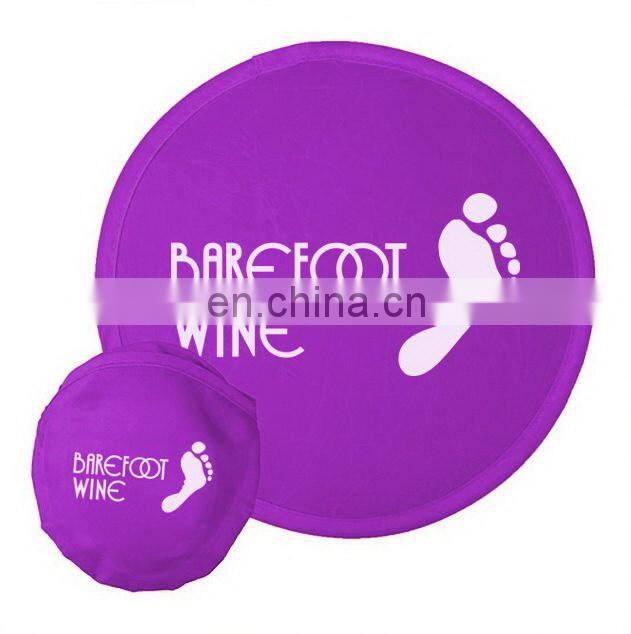 Logo Printing Foldable Frisbee With Pouch