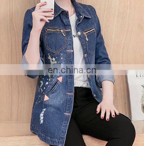 wholesale distressed denim jackets -Men Denim jacket