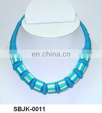Glass Bead Costume Necklace