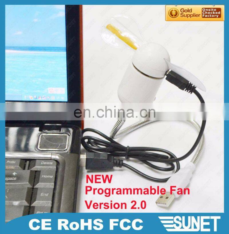 2017 Most popular products in stock Programmable led message fan usb