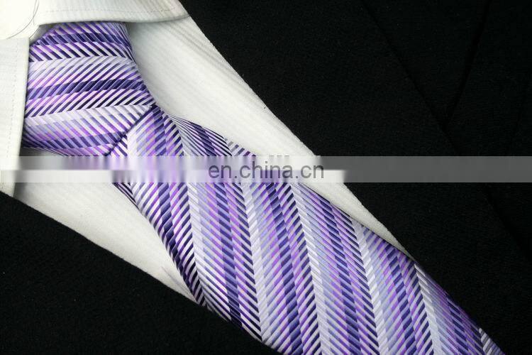 2015 latest hot sale gradually changing color men's 100% silk jacquard tie