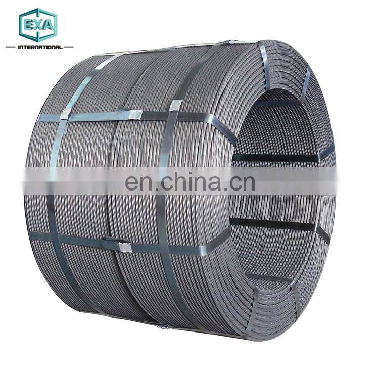 15.2mm 12.7mm 1860mpa 7wire astm a416 grade 270 zinc coated pc strand price