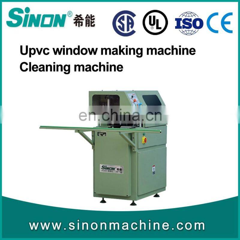 Production of 20 upvc windows per day upvc v type cutting machine