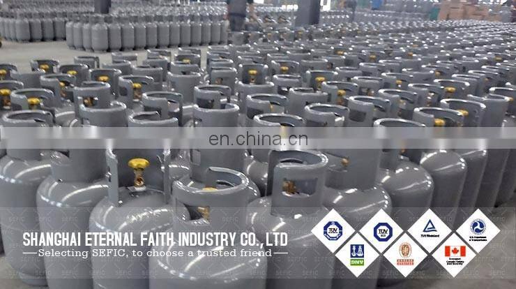 3kg-48kg Orange Color Cooking LPG Cylinder