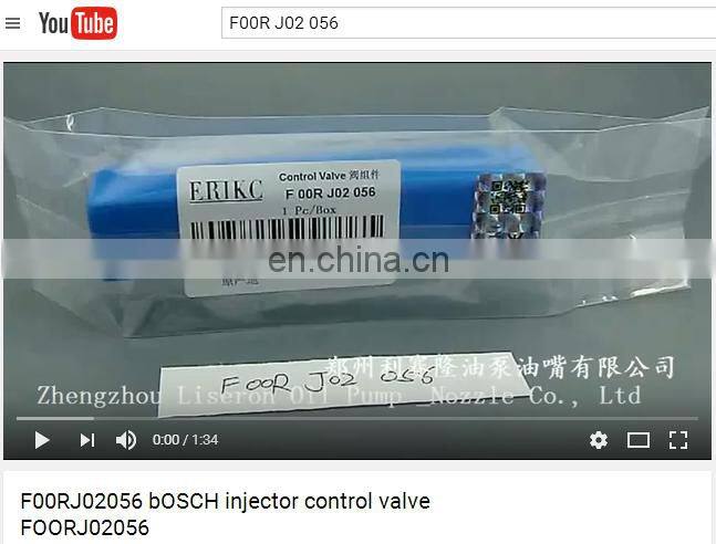 ERIKC f OOr j02 056 GENUINE injector nozzle valve fOOrj02056 for injector 0445120106 0445120309