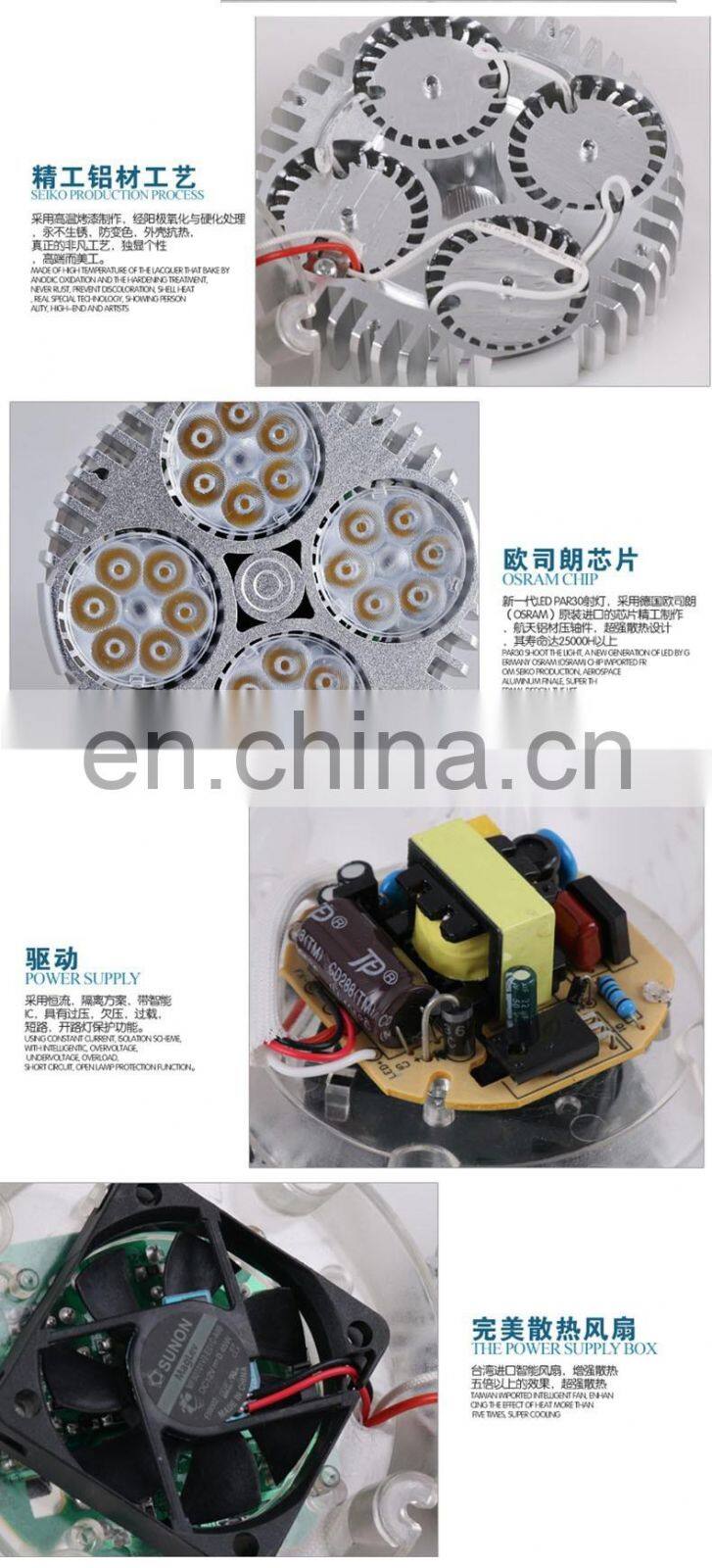 supermarket E27 small led spot light aluminium cob led light for bar living room