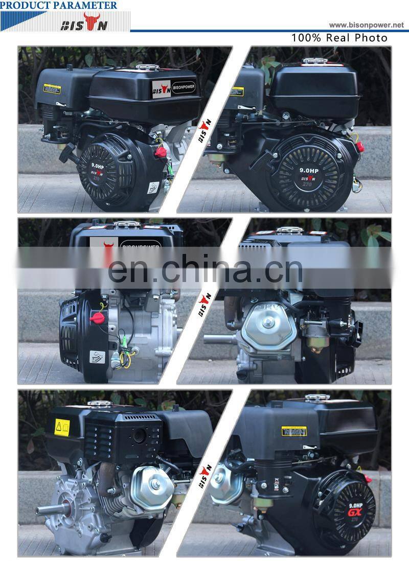 Bison(CHINA) ohv 9 hp 177f motor gasoline engine 9hp with reduction gear
