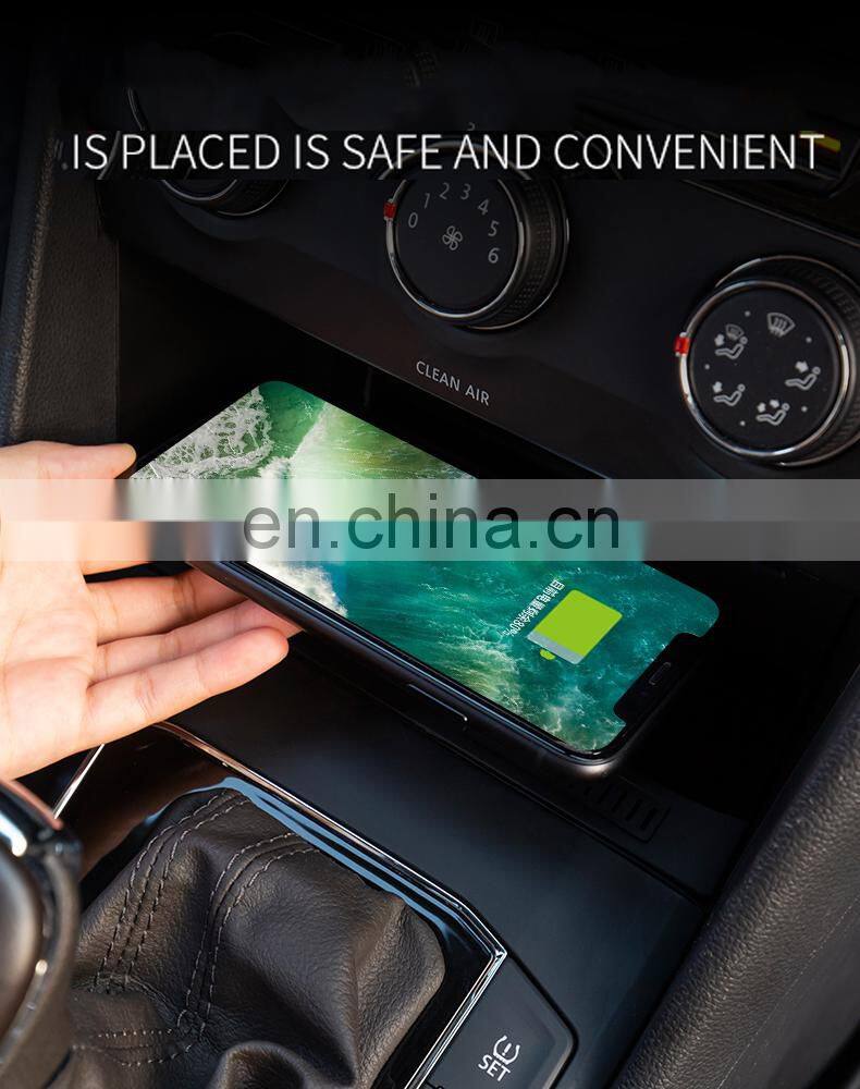New Product Wireless Car Charger Mount For Tiguan L/Tuyue (2017-2020) 72W Fast-Charging Car Charger Wireless