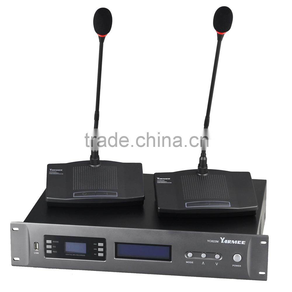 Digital conference audio system YARMEE YC822 Conference discussion system Conference microphone