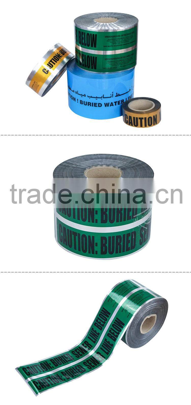 Top Quality non adhesive Underground Detectable Warning Tape OP015-3