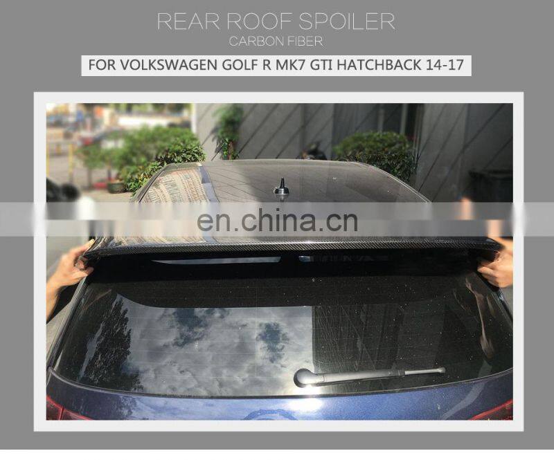 Factory carbon Roof Spoiler for VW Golf R MK7 GTI Hatchback 14-17