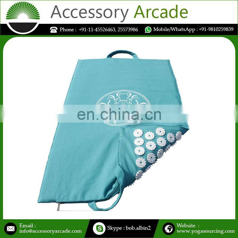 High Quality ABS plastic button fused on cotton fabric acupressure health mat At Wholesale Price