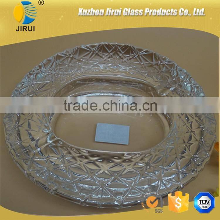 Unique Engraved Crystal Glass Ashtray