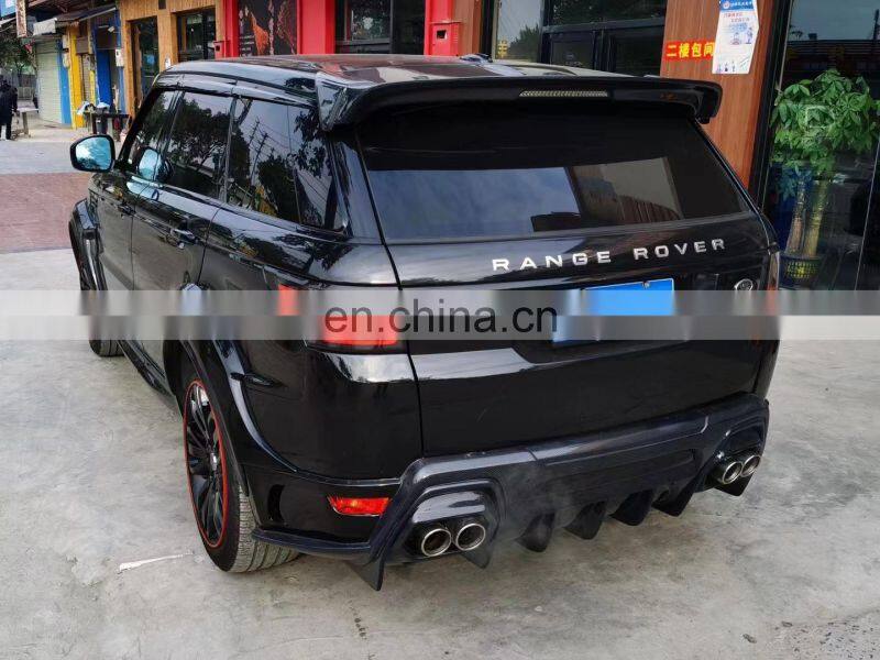 Runde ASPEC Style CF& FRP Wide Body Kit Front Bumper Rear Bumper Side Skirt Fender For Land Rover RANGE ROVE SPORT 2014-2018
