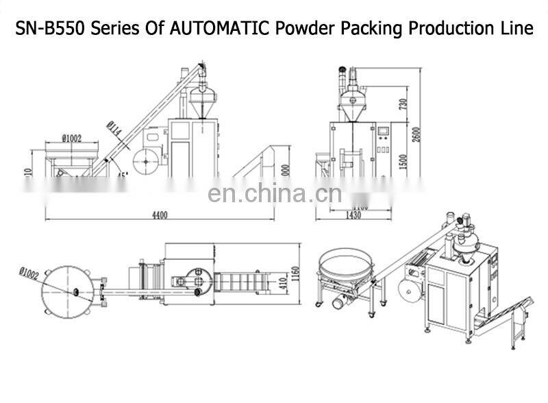 Automatic Flour Chili Bag Small Sachet Granule Milk Powder Filling Machine Powder Packing Machine