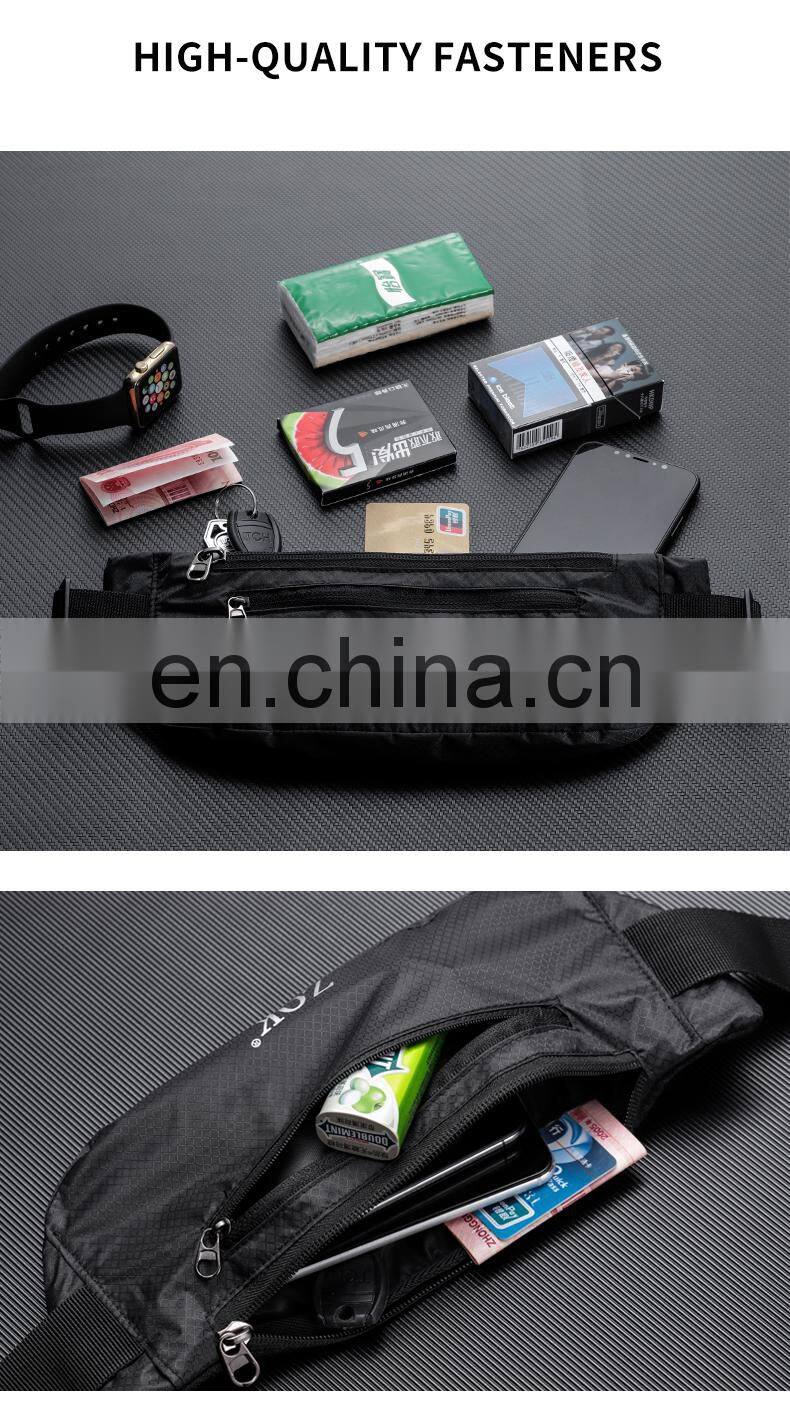 Sports waist bag men and women running mobile phone bag multifunctional waterproof fitness equipment small belt bag 2021 new fas