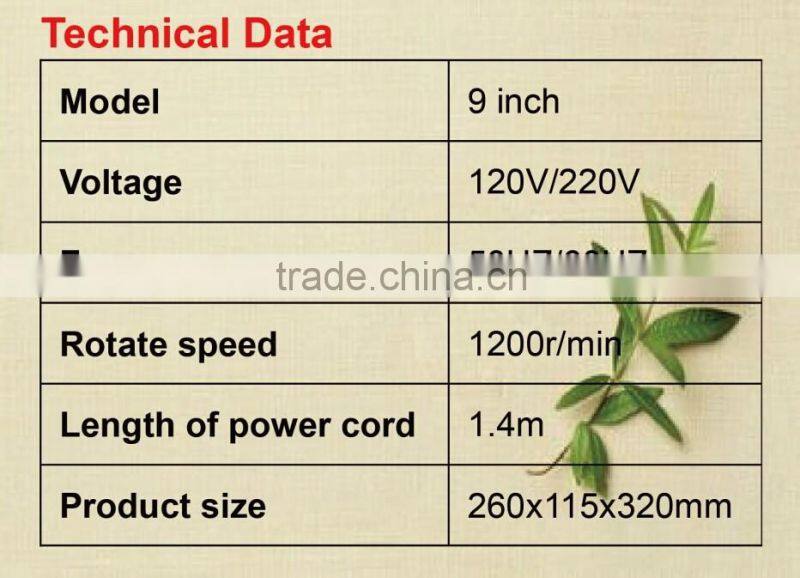 Small powerful decorative table fan