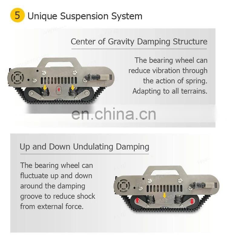 outdoor crawler robot tracked machine robot chassis