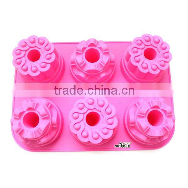 Nicole custom-made set different shape silicone cake baking molds