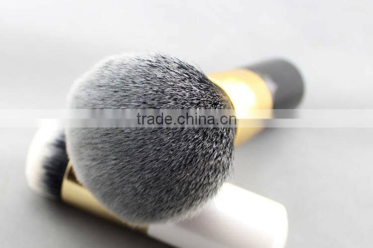 Private label wholesale professional wood synthetic hair makeup brushes