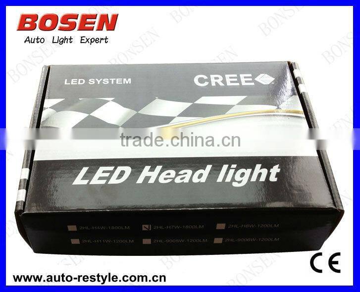 2013 newnest 50W 3600 Lumen H4 LED Headlight 12v-24v 50w CREE chip led headlight