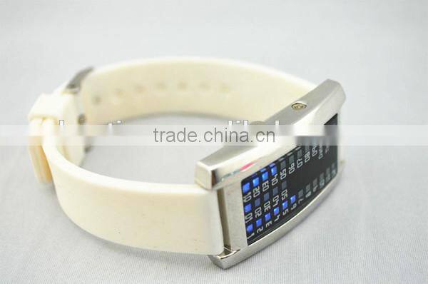 2014 unisex lava iron samurai LED digital metal bracelet wrist watches men gift