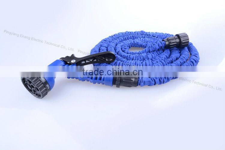 Expandable flexible garden wash car water hose with spray nozzle
